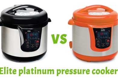 Black and orange elite platinum pressure cookers