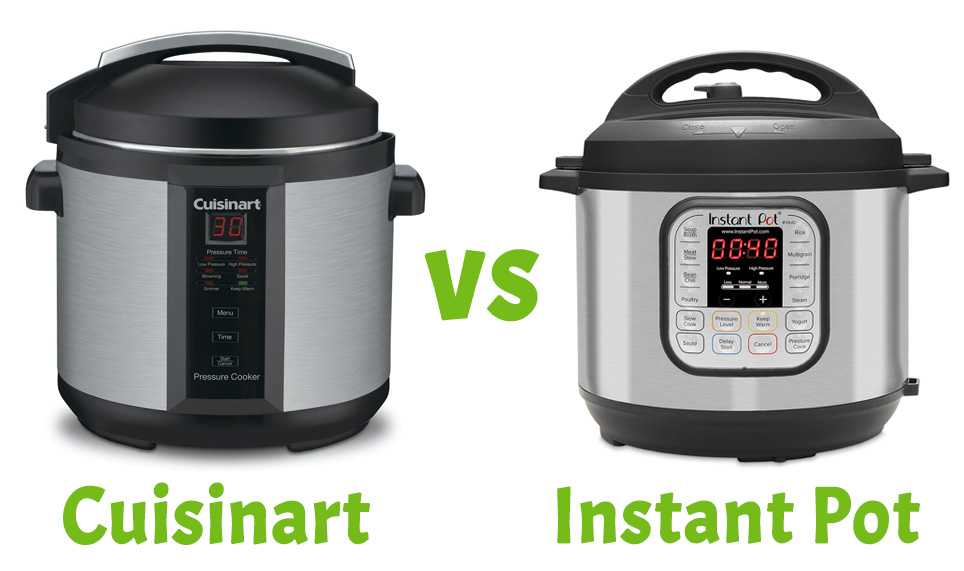 Cuisinart pressure cooker alongside Instant Pot Duo