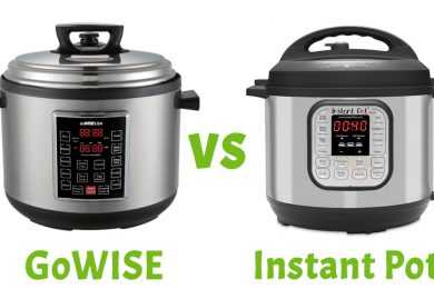 GoWise electric pressure cooker alongside Instant Pot