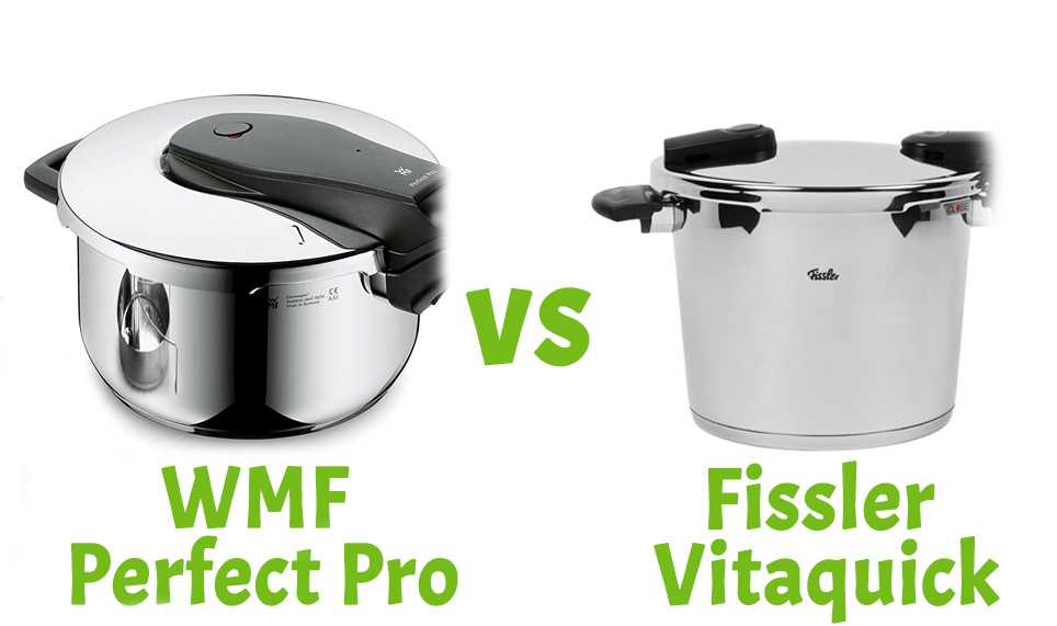 WMF Perfect Pro alongside Fissler Vitaquick pressure cooker