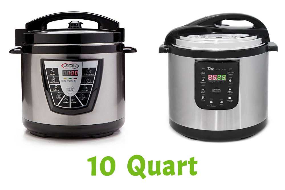 Two 10-quart electric pressure cookers