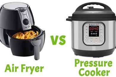 air fryer with french fries near Instant Pot duo