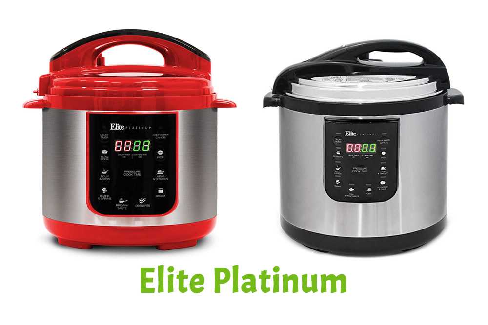 Red and black electric pressure cookers