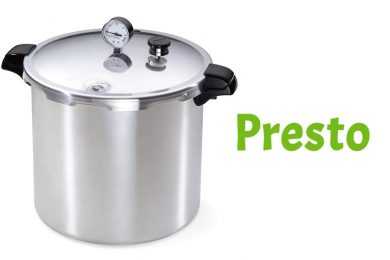 Presto canner with title