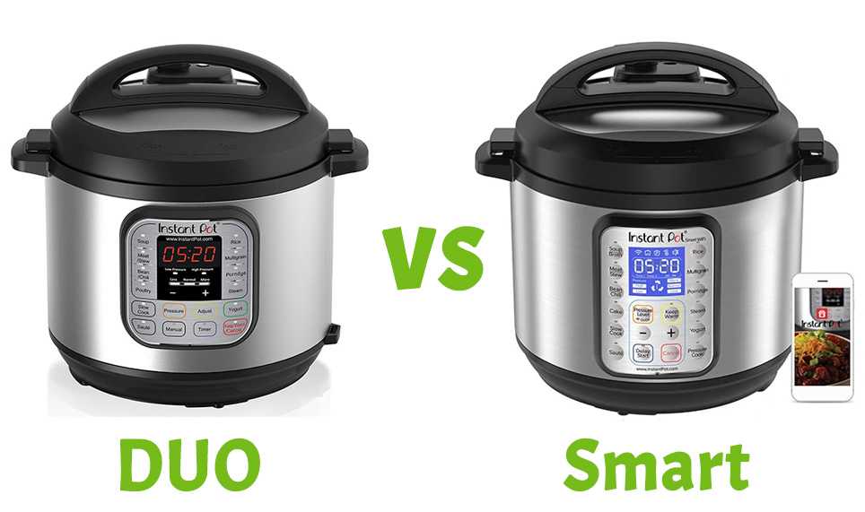 Instant Pot Duo near Instant Pot smart with a phone