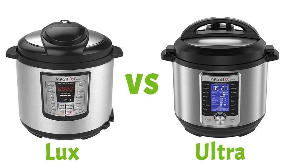 Instant Pot Lux alongside Instant Pot Ultra