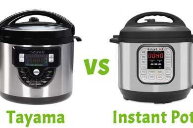 Tayama electric pressure cooker alongside Instant Pot pressure cooker