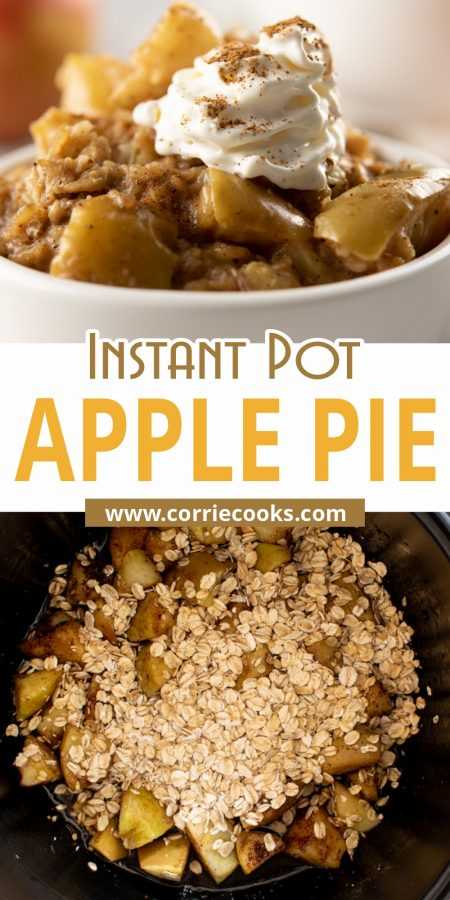 Instant Pot Apple Pie - Corrie Cooks