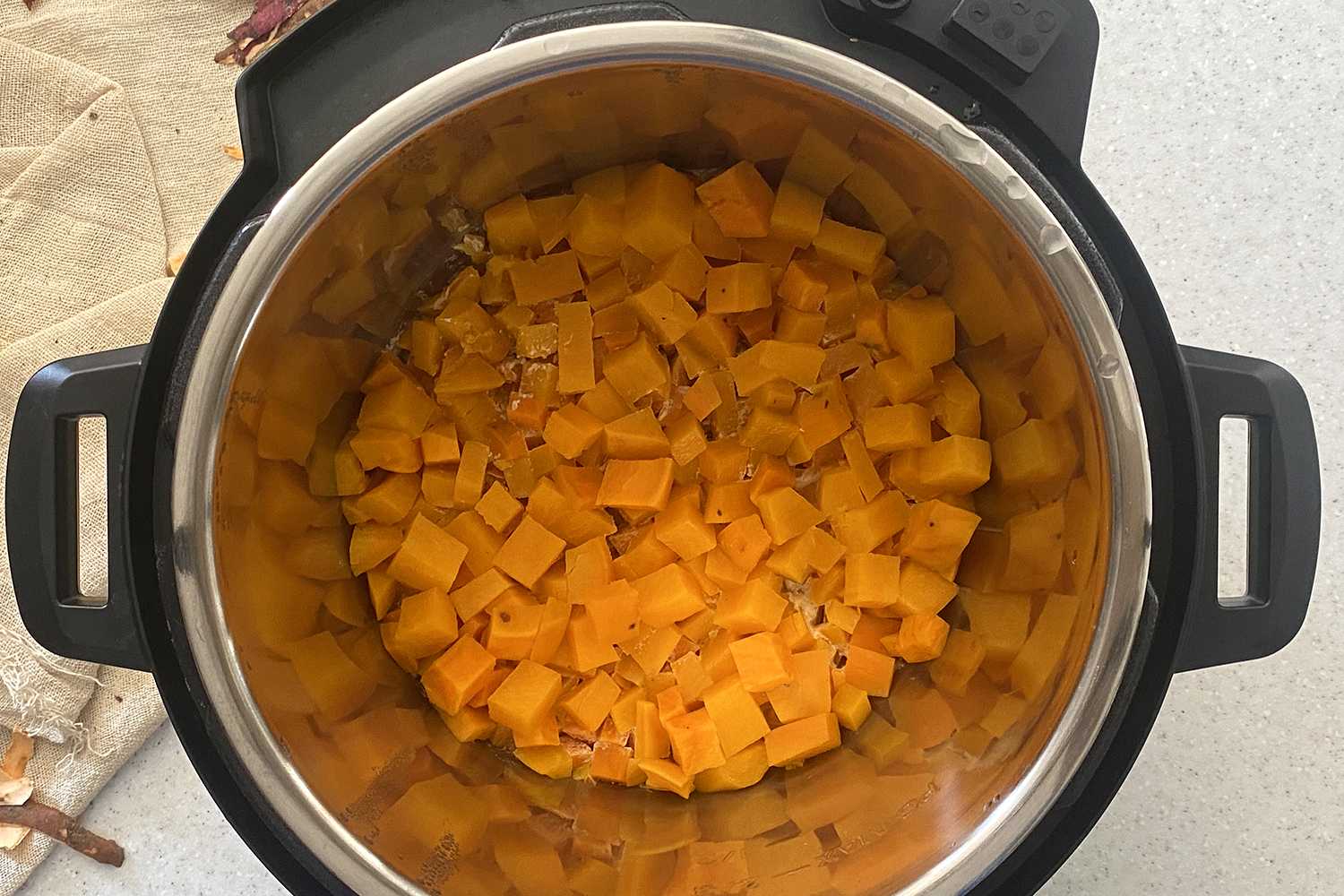 Instant Pot sweet potato cubes