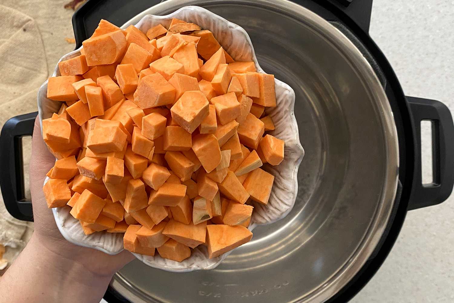 Instant-Pot-Püree aus Süßkartoffeln