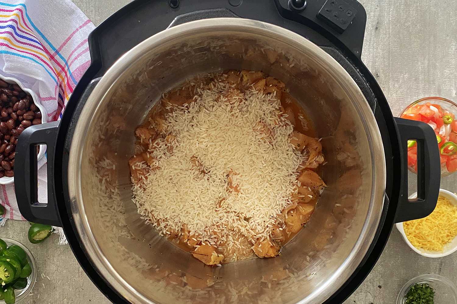 Instant Pot Chicken Burrito Bowl
