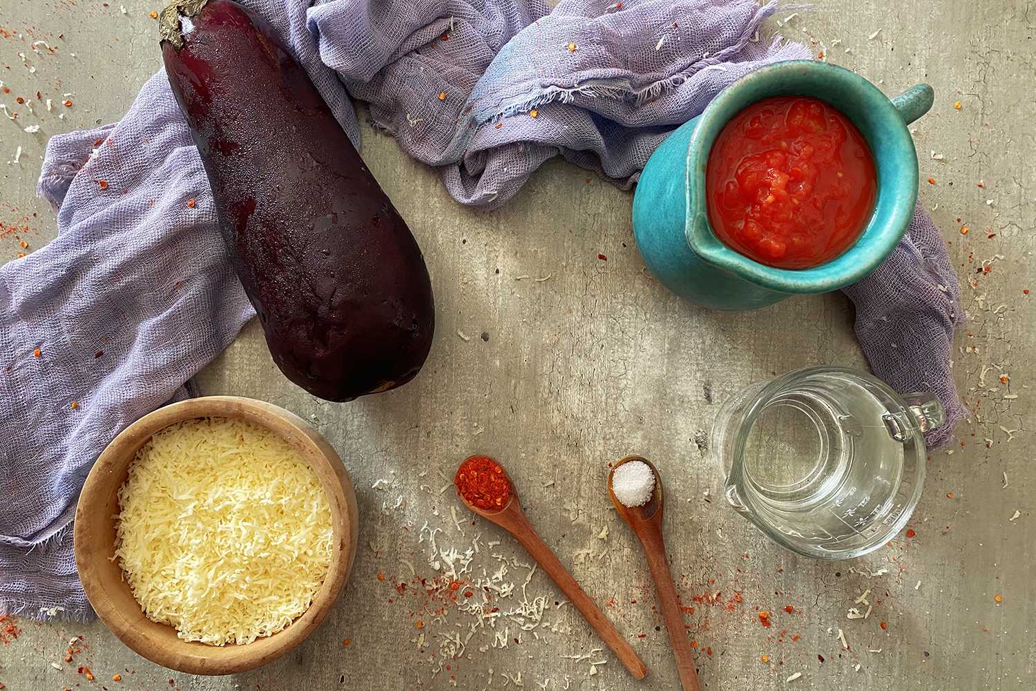 ingredients needed to make eggplant parmesan 