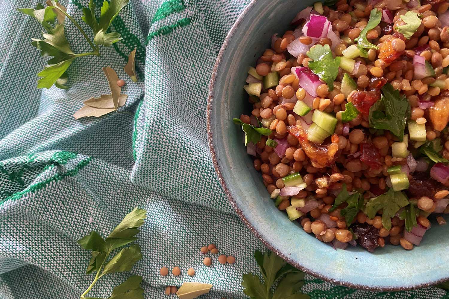 Instant Pot Summer Lentil Salad