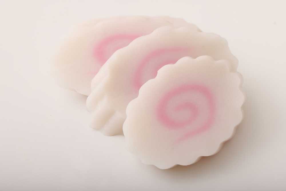Narutomaki with pink swirls