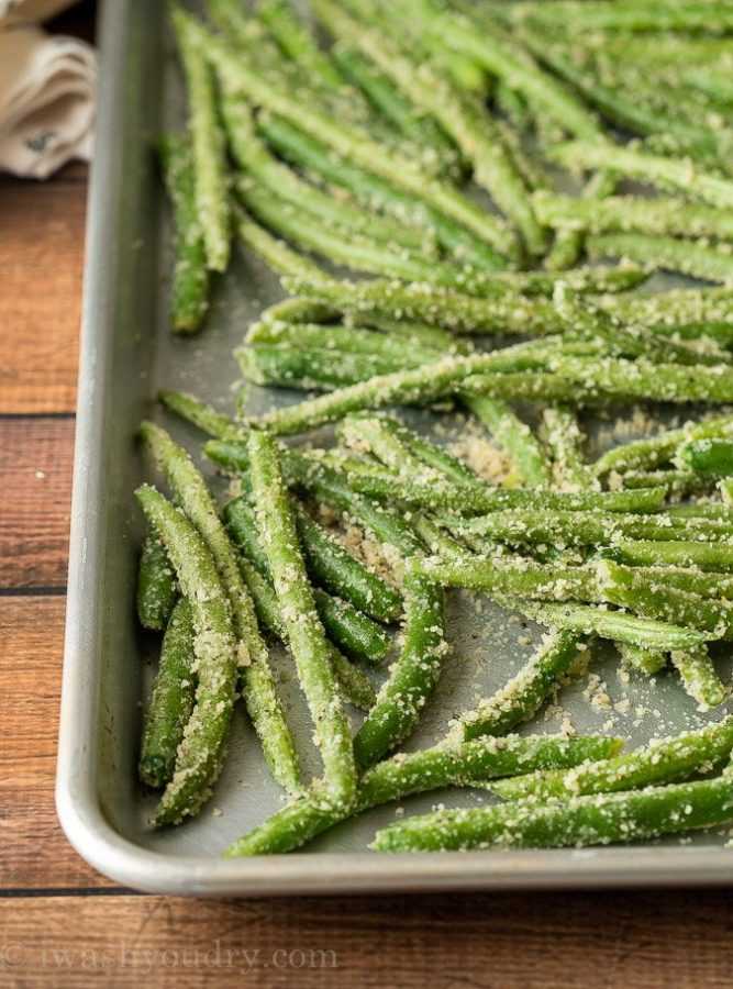 Parmesan roasted green beans