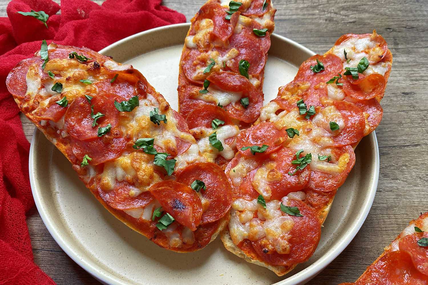 Air Fryer French Bread Pizza - Corrie Cooks