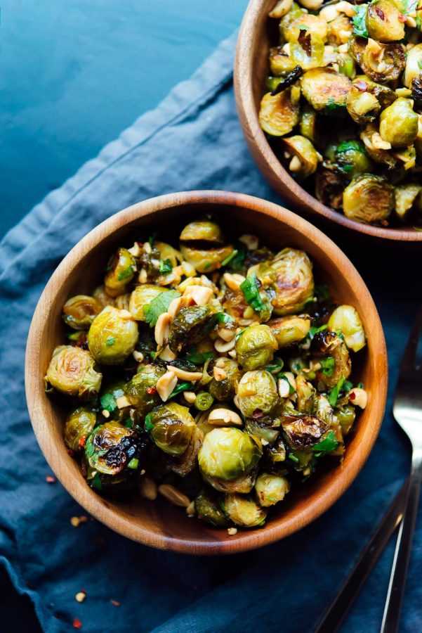 Kung pao Brussels Sprouts