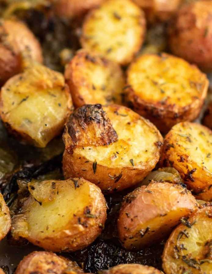 Roasted Potatoes and onions