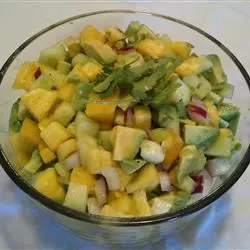 Pineapple avocado salad
