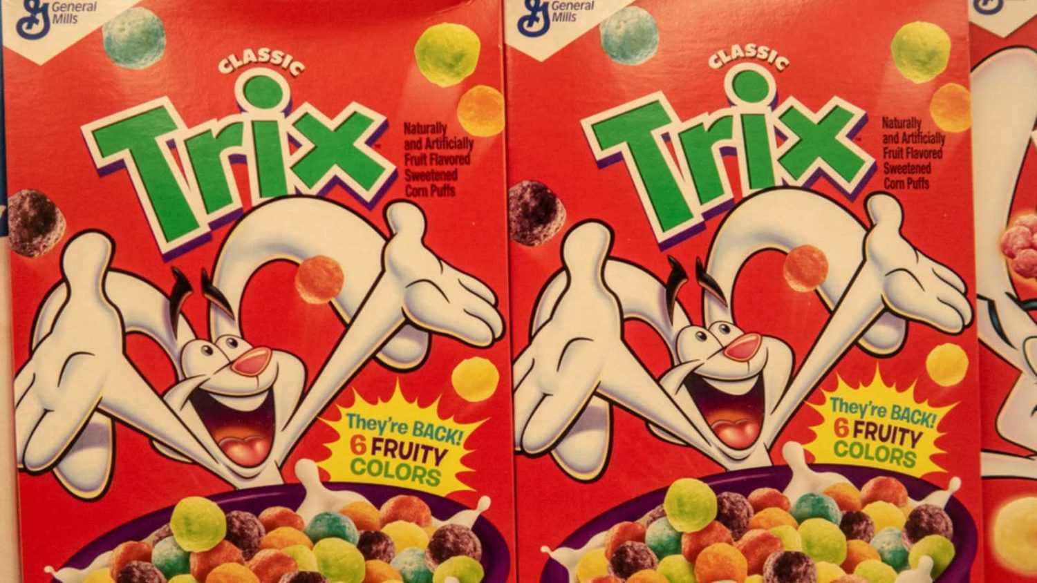 Aliso Viejo, CA / USA - 11/18/2018: General Mills Trix Cereal on Display at a Local Grocery Store