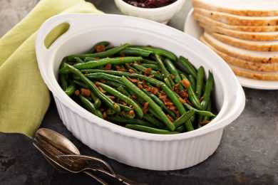 green beans and bacon