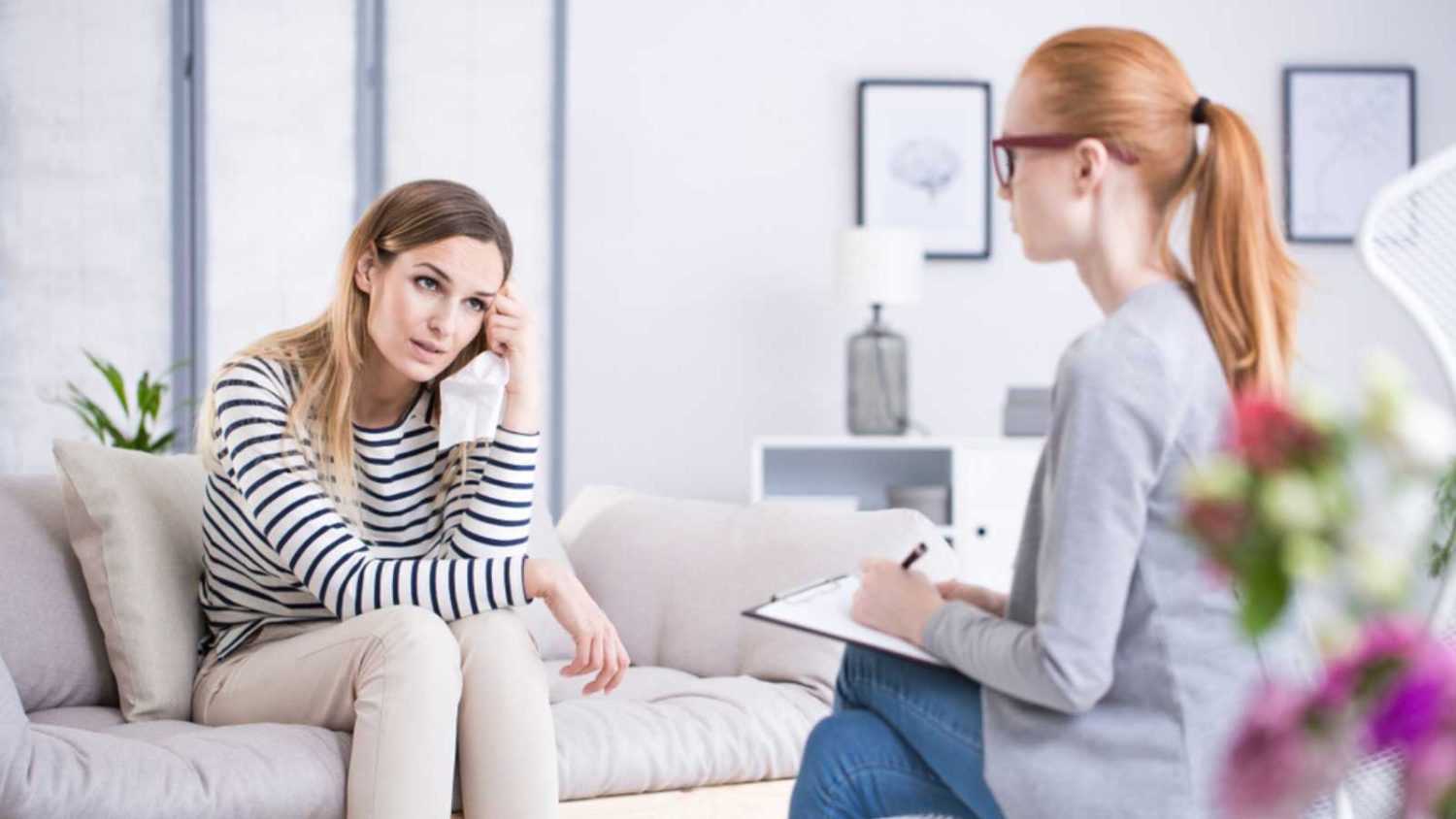 Woman getting counselling