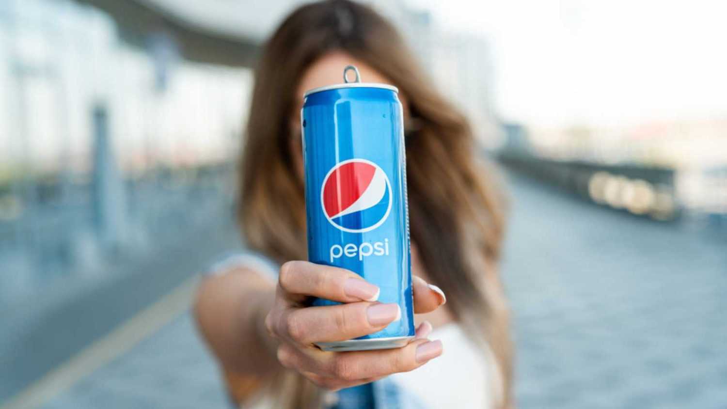 Woman with Pepsi