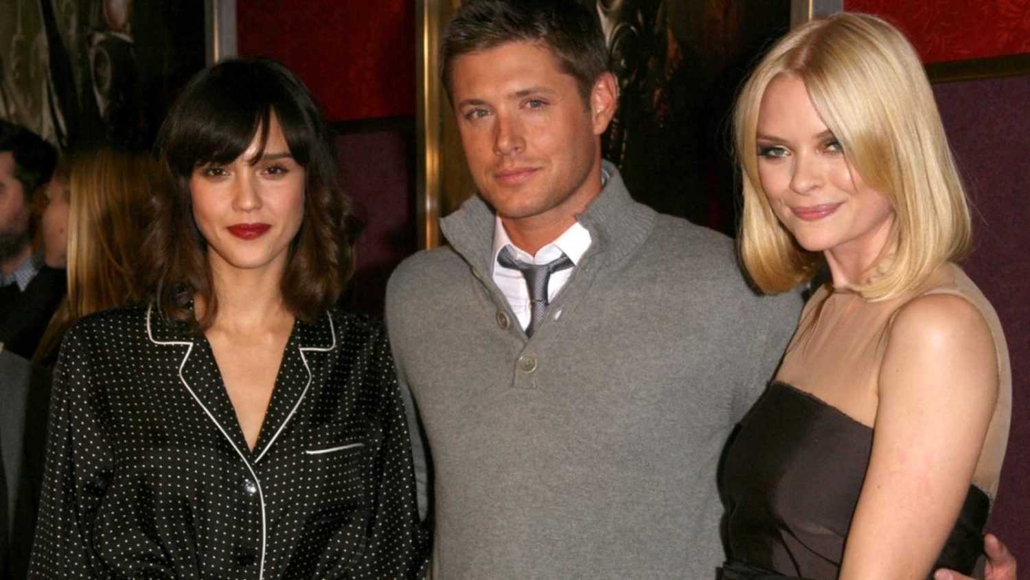 Jessica Alba with Jensen Ackles and Jaime King at the Los Angeles Special Screening of 'My Bloody Valentine 3D'. Mann's Chinese Six, Hollywood, CA. 01-08-09