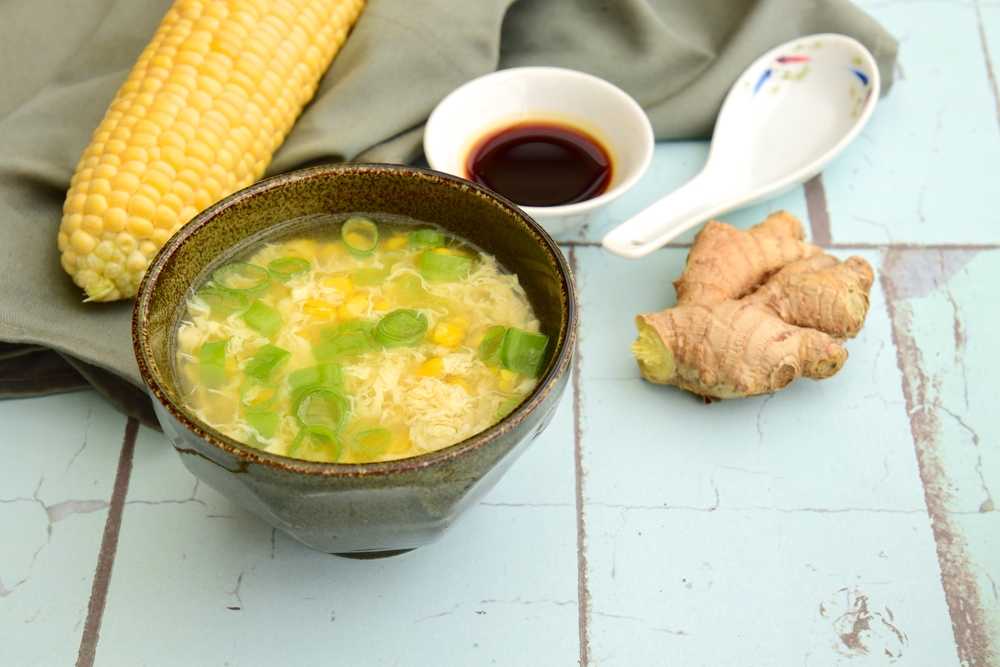 Miso Corn Egg Drop Soup - Corrie Cooks