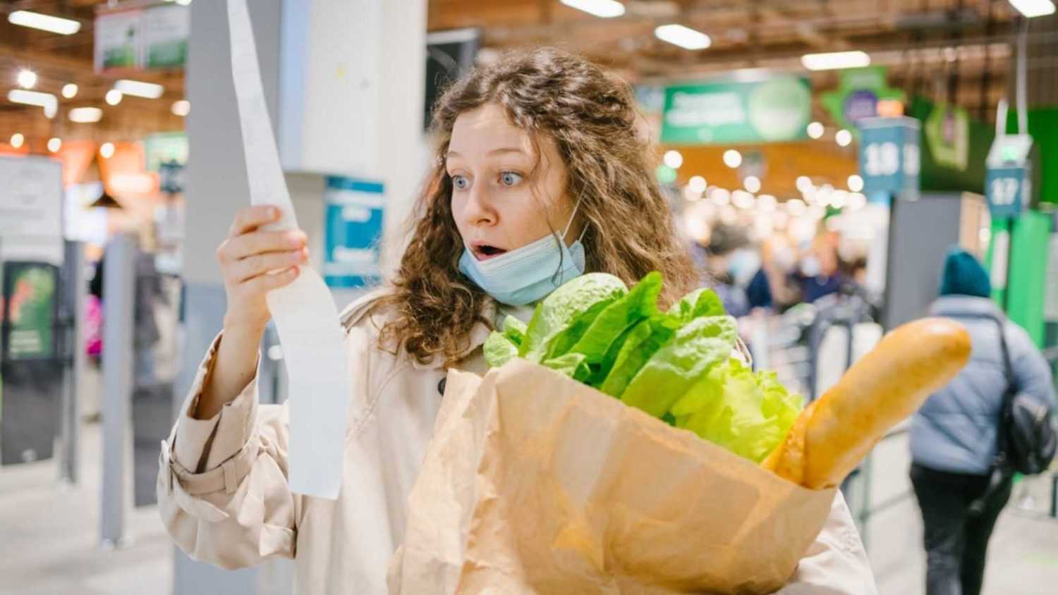Woman shocked seeing bill of grocery
