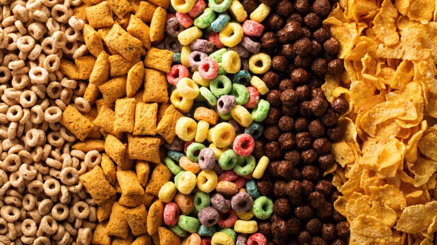 Different types of cereal