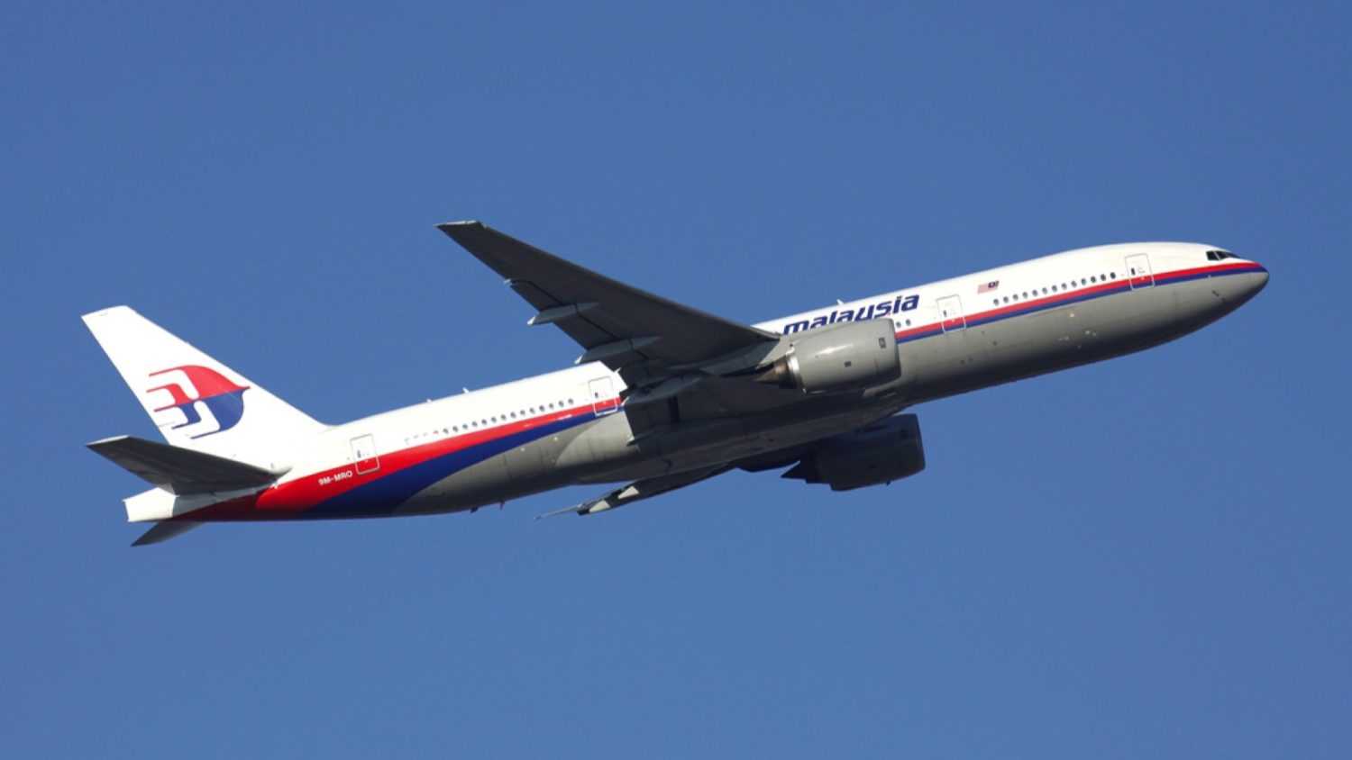 FRANKFURT AM MAIN, GERMANY - FEBRUARY 4, 2012: Malaysia Airlines Boeing 777-200 with registration 9M-MRO airborn at Frankfurt Airport. This aircraft disappeared on flight MH370 on 8 March 2014.