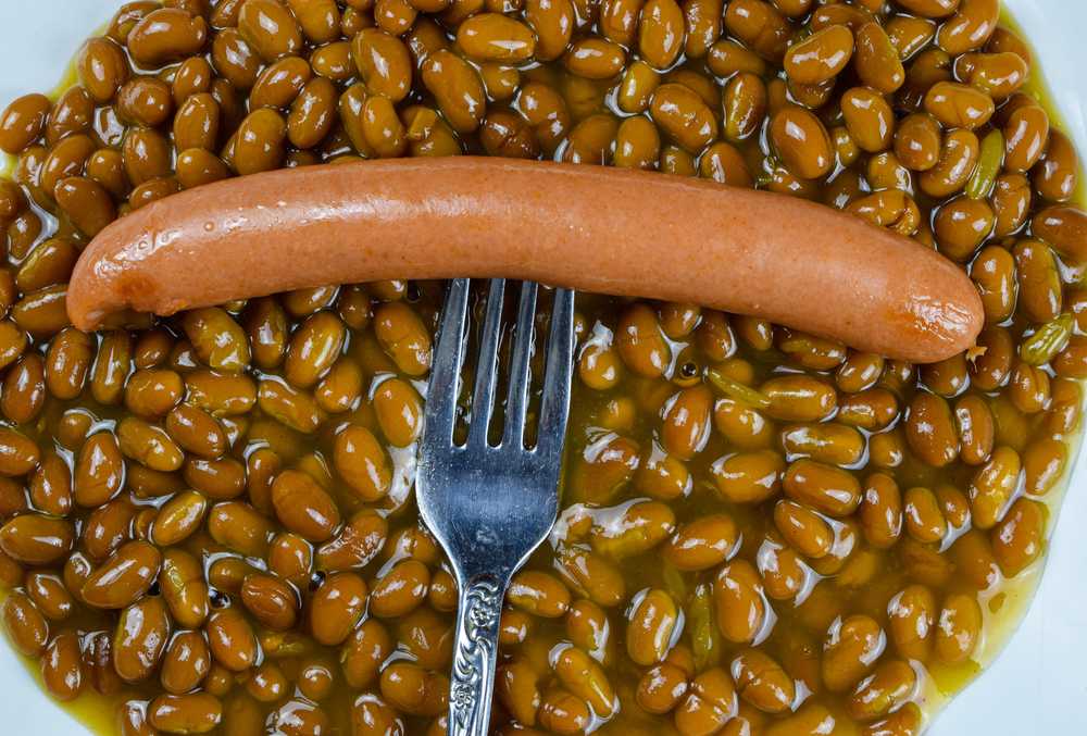 beans and sausage