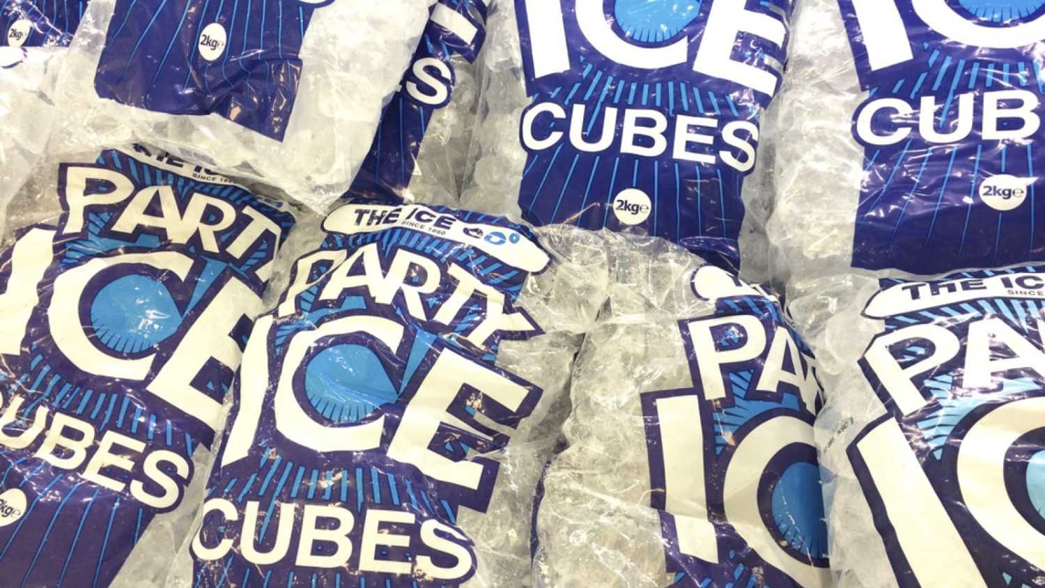 Bagged Ice cubes