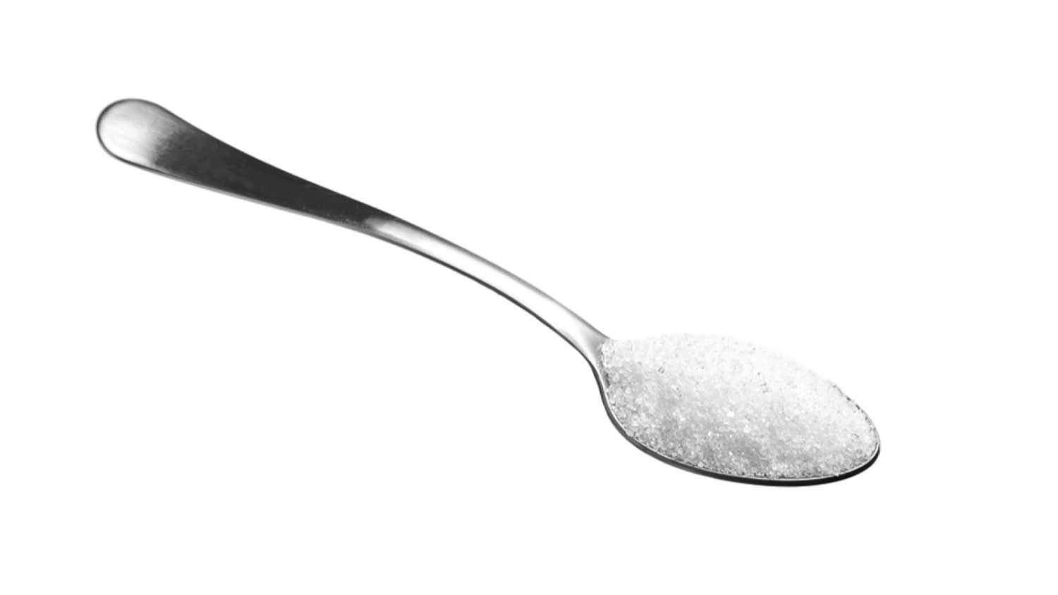 Teaspoon of white sugar