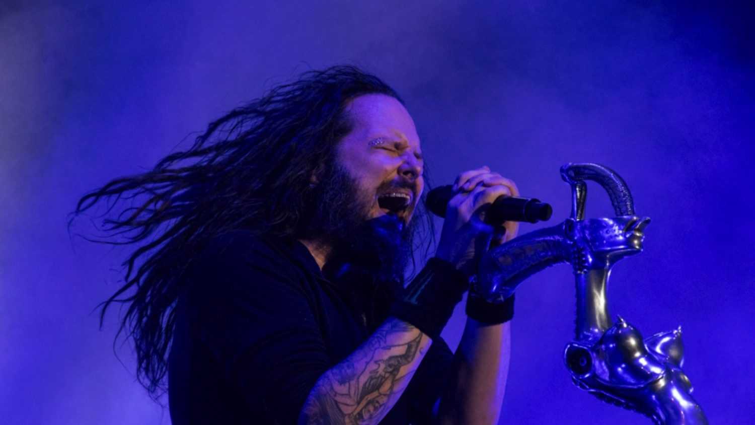 MOUNTAIN VIEW, CA - JULY 29, 2016: Korn in concert at the Shoreline Amphitheater in Mountain View, CA