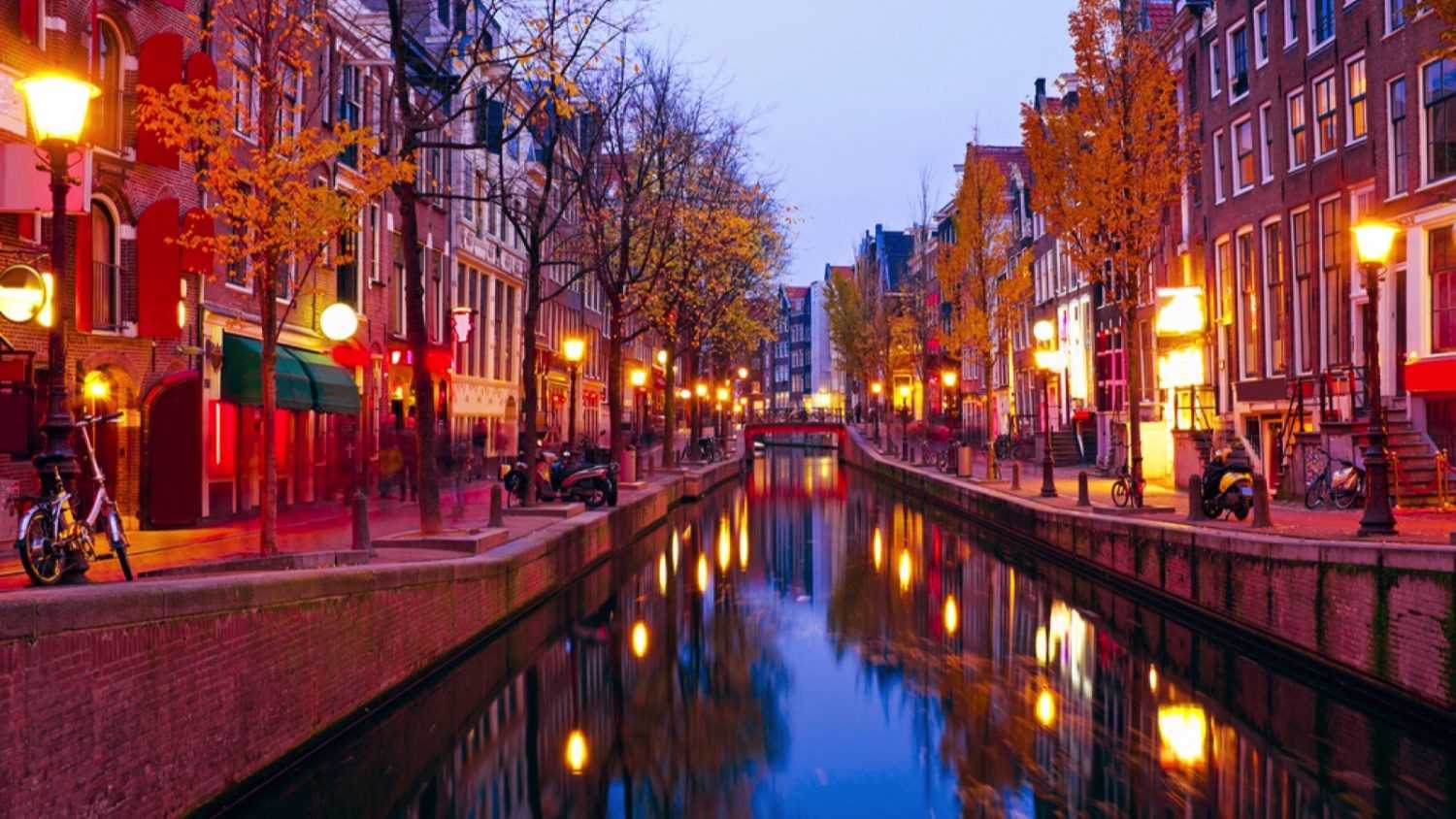 Red light district, Amsterdam the Netherlands at night