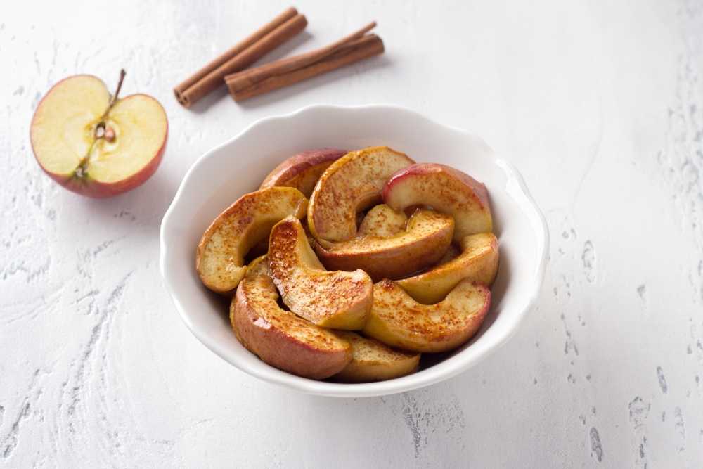 Microwave Cinnamon Apples - Corrie Cooks
