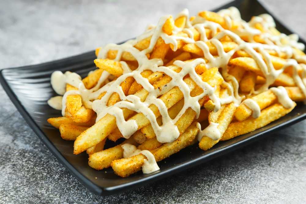 french fries with cheese