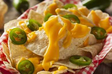 Cheese with nachos